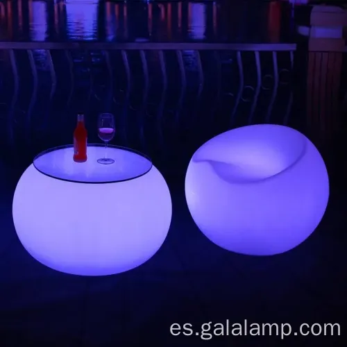 Mesa de té luminosa con diseño de muebles LED impermeables